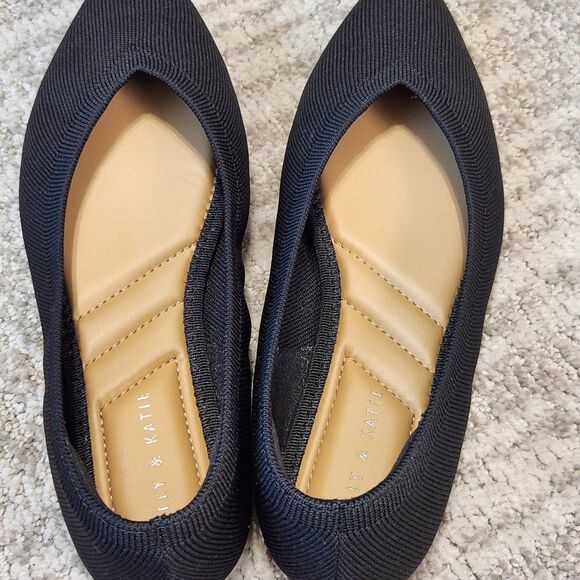 Kelly & Katie Maurene point toe flat shoes black size 7 - Picture 8 of 10